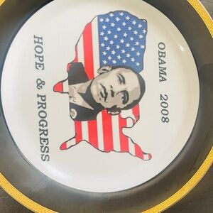 Obama 2008 Commemorative Plate